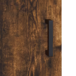 vidaXL Wall Cabinet Storage Cabinet Display Cabinet White Engineered Wood - smoked oak - Additional view 8