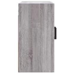 vidaXL Wall Cabinet Storage Cabinet Display Cabinet White Engineered Wood - grey sonoma - Additional view 6