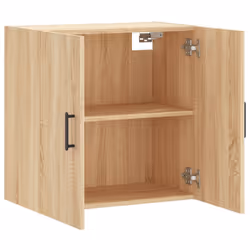 vidaXL Wall Cabinet Storage Cabinet Display Cabinet White Engineered Wood - sonoma oak - Additional view 5
