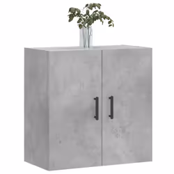 vidaXL Wall Cabinet Storage Cabinet Display Cabinet White Engineered Wood - concrete grey