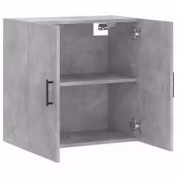 vidaXL Wall Cabinet Storage Cabinet Display Cabinet White Engineered Wood - concrete grey - Additional view 5