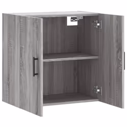 vidaXL Wall Cabinet Storage Cabinet Display Cabinet White Engineered Wood - grey sonoma - Additional view 5