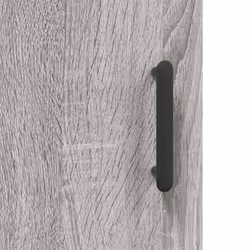 vidaXL Wall Cabinet Storage Cabinet Display Cabinet White Engineered Wood - grey sonoma - Additional view 9