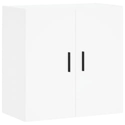 vidaXL Wall Cabinet Storage Cabinet Display Cabinet Brown Oak Engineered Wood - white