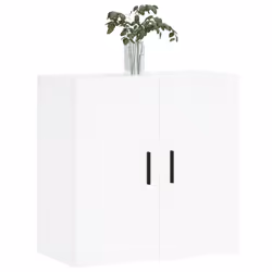 vidaXL Wall Cabinet Storage Cabinet Display Cabinet Brown Oak Engineered Wood - white