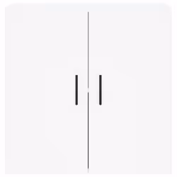 vidaXL Wall Cabinet Storage Cabinet Display Cabinet Brown Oak Engineered Wood - white - Additional view 4