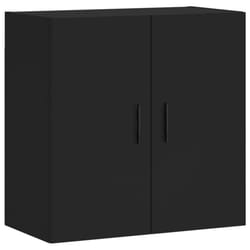 vidaXL Wall Cabinet Storage Cabinet Display Cabinet Brown Oak Engineered Wood - black