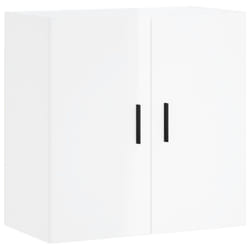 vidaXL Wall Cabinet Storage Cabinet Display Cabinet Brown Oak Engineered Wood - high gloss white