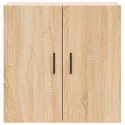 vidaXL Wall Cabinet Storage Cabinet Display Cabinet Brown Oak Engineered Wood - sonoma oak - Additional view 4