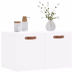 vidaXL Wall Cabinet Storage Cabinet Display Cabinet White Engineered Wood