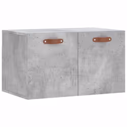 vidaXL Wall Cabinet Storage Cabinet Display Cabinet White Engineered Wood - concrete grey, 60 x 36.5 x 35 cm