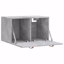 vidaXL Wall Cabinet Storage Cabinet Display Cabinet White Engineered Wood - concrete grey, 60 x 36.5 x 35 cm - Additional view 5