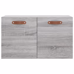 vidaXL Wall Cabinet Storage Cabinet Display Cabinet White Engineered Wood - grey sonoma, 60 x 36.5 x 35 cm - Additional view 4