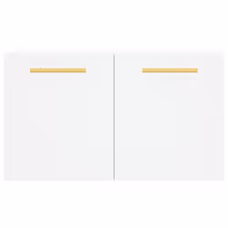 vidaXL Wall Cabinet Storage Cabinet Display Cabinet White Engineered Wood - Additional view 4