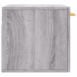 vidaXL Wall Cabinet Storage Cabinet Display Cabinet White Engineered Wood - grey sonoma, 60 x 36.5 x 35 cm - Additional view 6