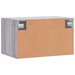 vidaXL Wall Cabinet Storage Cabinet Display Cabinet White Engineered Wood - grey sonoma, 60 x 36.5 x 35 cm - Additional view 7