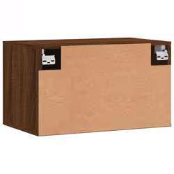 vidaXL Wall Cabinet Storage Cabinet Display Cabinet White Engineered Wood - brown oak, 60 x 36.5 x 35 cm - Additional view 7