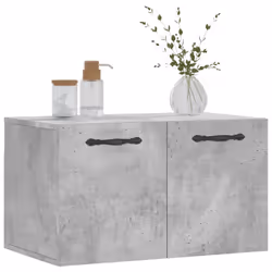 vidaXL Wall Cabinet Hanging Storage Cabinet Display Cabinet Engineered Wood - concrete grey, 60 x 36.5 x 35 cm - Additional view 2