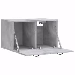 vidaXL Wall Cabinet Hanging Storage Cabinet Display Cabinet Engineered Wood - concrete grey, 60 x 36.5 x 35 cm - Additional view 5