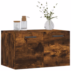 vidaXL Wall Cabinet Storage Cabinet Display Cabinet Sonoma Oak Engineered Wood - smoked oak, 60 x 36.5 x 35 cm - Additional view 2
