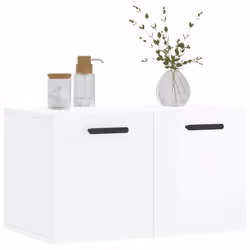 vidaXL Wall Cabinet Storage Cabinet Display Cabinet White Engineered Wood - high gloss white, 60 x 36.5 x 35 cm - Additional view 2