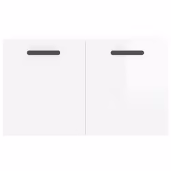 vidaXL Wall Cabinet Storage Cabinet Display Cabinet White Engineered Wood - high gloss white, 60 x 36.5 x 35 cm - Additional view 4