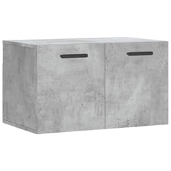 vidaXL Wall Cabinet Storage Cabinet Display Cabinet White Engineered Wood - concrete grey, 60 x 36.5 x 35 cm