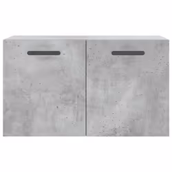 vidaXL Wall Cabinet Storage Cabinet Display Cabinet White Engineered Wood - concrete grey, 60 x 36.5 x 35 cm - Additional view 4