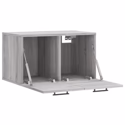 vidaXL Wall Cabinet Storage Cabinet Display Cabinet White Engineered Wood - grey sonoma, 60 x 36.5 x 35 cm - Additional view 5