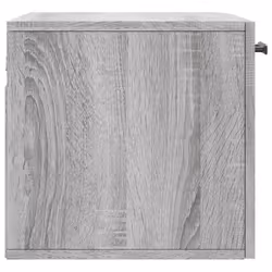 vidaXL Wall Cabinet Storage Cabinet Display Cabinet White Engineered Wood - grey sonoma, 60 x 36.5 x 35 cm - Additional view 6