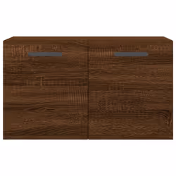 vidaXL Wall Cabinet Storage Cabinet Display Cabinet White Engineered Wood - brown oak, 60 x 36.5 x 35 cm - Additional view 4