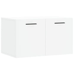 vidaXL Wall Cabinet Storage Cabinet Display Cabinet White Engineered Wood - white, 60 x 36.5 x 35 cm