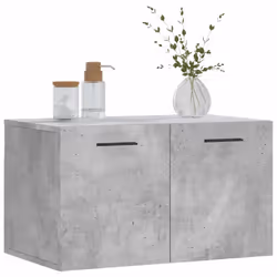 vidaXL Wall Cabinet Storage Cabinet Display Cabinet White Engineered Wood - concrete grey, 60 x 36.5 x 35 cm - Additional view 2