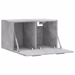 vidaXL Wall Cabinet Storage Cabinet Display Cabinet White Engineered Wood - concrete grey, 60 x 36.5 x 35 cm - Additional view 5