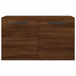 vidaXL Wall Cabinet Wall Storage Display Cabinet Grey Sonoma Engineered Wood - brown oak, 60 x 36.5 x 35 cm - Additional view 4