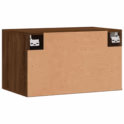 vidaXL Wall Cabinet Wall Storage Display Cabinet Grey Sonoma Engineered Wood - brown oak, 60 x 36.5 x 35 cm - Additional view 7