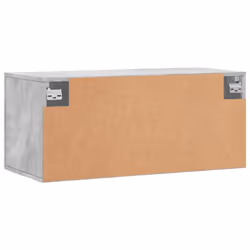 vidaXL Wall Cabinet Storage Cabinet Display Cabinet White Engineered Wood - concrete grey, 80 x 36.5 x 35 cm - Additional view 7