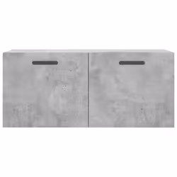 vidaXL Wall Cabinet Storage Cabinet Display Cabinet White Engineered Wood - concrete grey, 80 x 36.5 x 35 cm - Additional view 4
