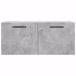 vidaXL Wall Cabinet Wall Storage Display Cabinet Grey Sonoma Engineered Wood - concrete grey, 80 x 36.5 x 35 cm - Additional view 4