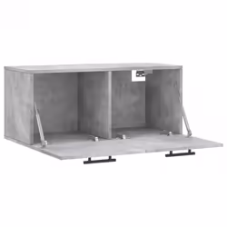 vidaXL Wall Cabinet Wall Storage Display Cabinet Grey Sonoma Engineered Wood - concrete grey, 80 x 36.5 x 35 cm - Additional view 5