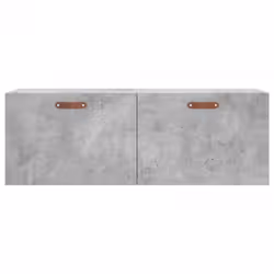 vidaXL Wall Cabinet Storage Cabinet Display Cabinet White Engineered Wood - concrete grey, 100 x 36.5 x 35 cm - Additional view 4