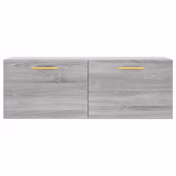 vidaXL Wall Cabinet Storage Cabinet Display Cabinet White Engineered Wood - grey sonoma, 100 x 36.5 x 35 cm - Additional view 4