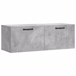 vidaXL Wall Cabinet Hanging Storage Cabinet Display Cabinet Engineered Wood - concrete grey, 100 x 36.5 x 35 cm - Additional view 10