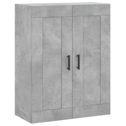 vidaXL Wall Mounted Cabinet Bathroom Cabinet Cupboard White Engineered Wood - concrete grey