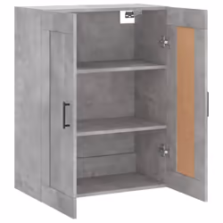vidaXL Wall Mounted Cabinet Bathroom Cabinet Cupboard White Engineered Wood - concrete grey - Additional view 5