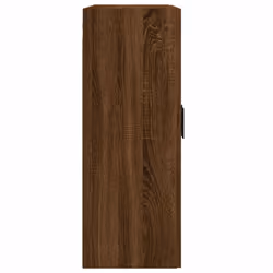 vidaXL Wall Mounted Cabinet Bathroom Cabinet Cupboard White Engineered Wood - brown oak - Additional view 7
