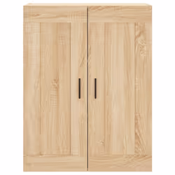 vidaXL Wall Mounted Cabinet Display Cabinet High Gloss White Engineered Wood - sonoma oak - Additional view 5