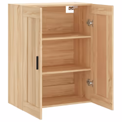vidaXL Wall Mounted Cabinet Display Cabinet High Gloss White Engineered Wood - sonoma oak - Additional view 6