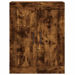 vidaXL Wall Mounted Cabinet Cupboard Side Cabinet Sonoma Oak Engineered Wood - smoked oak - Additional view 5