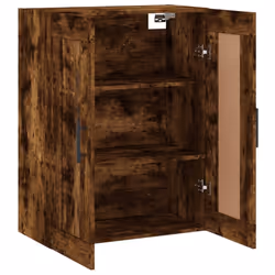 vidaXL Wall Mounted Cabinet Cupboard Side Cabinet Sonoma Oak Engineered Wood - smoked oak - Additional view 6